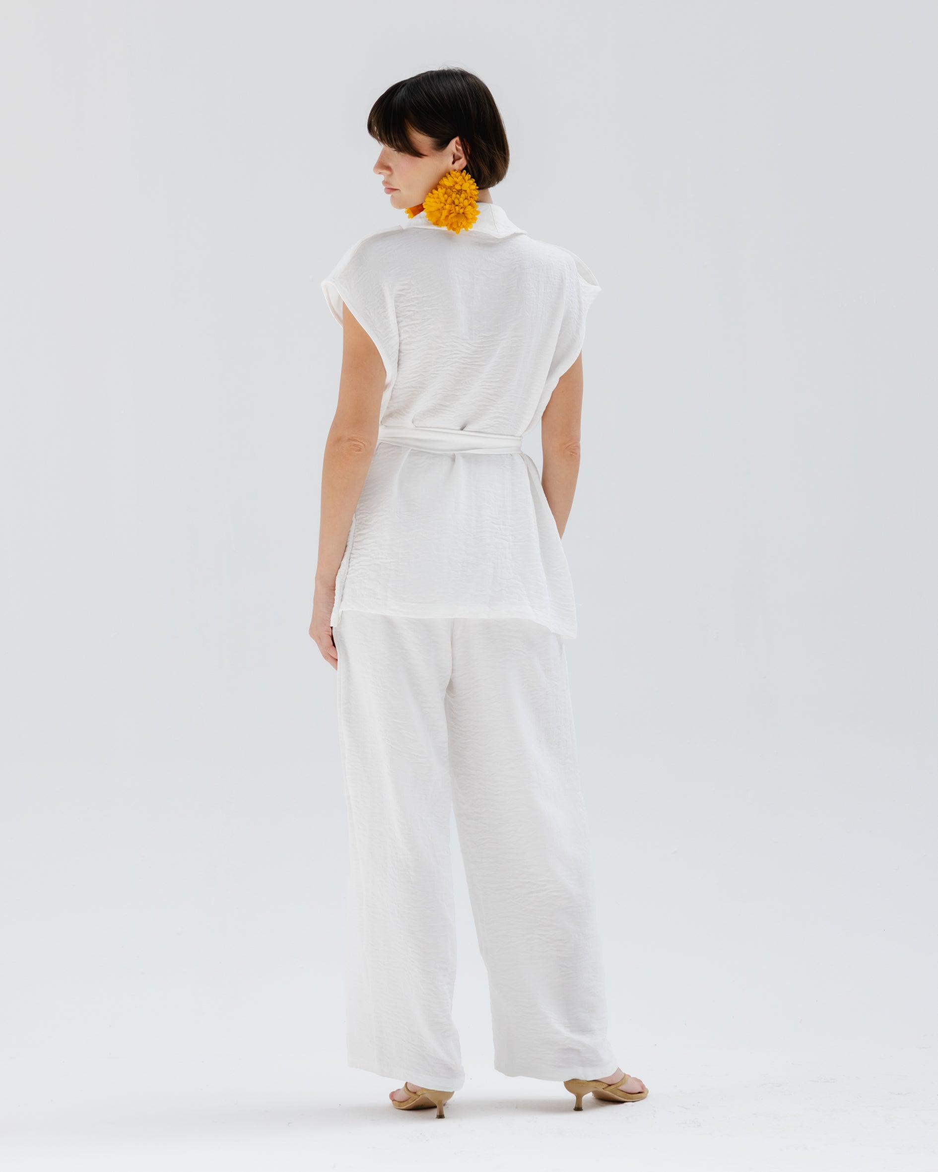 Valera Linen Set in White
