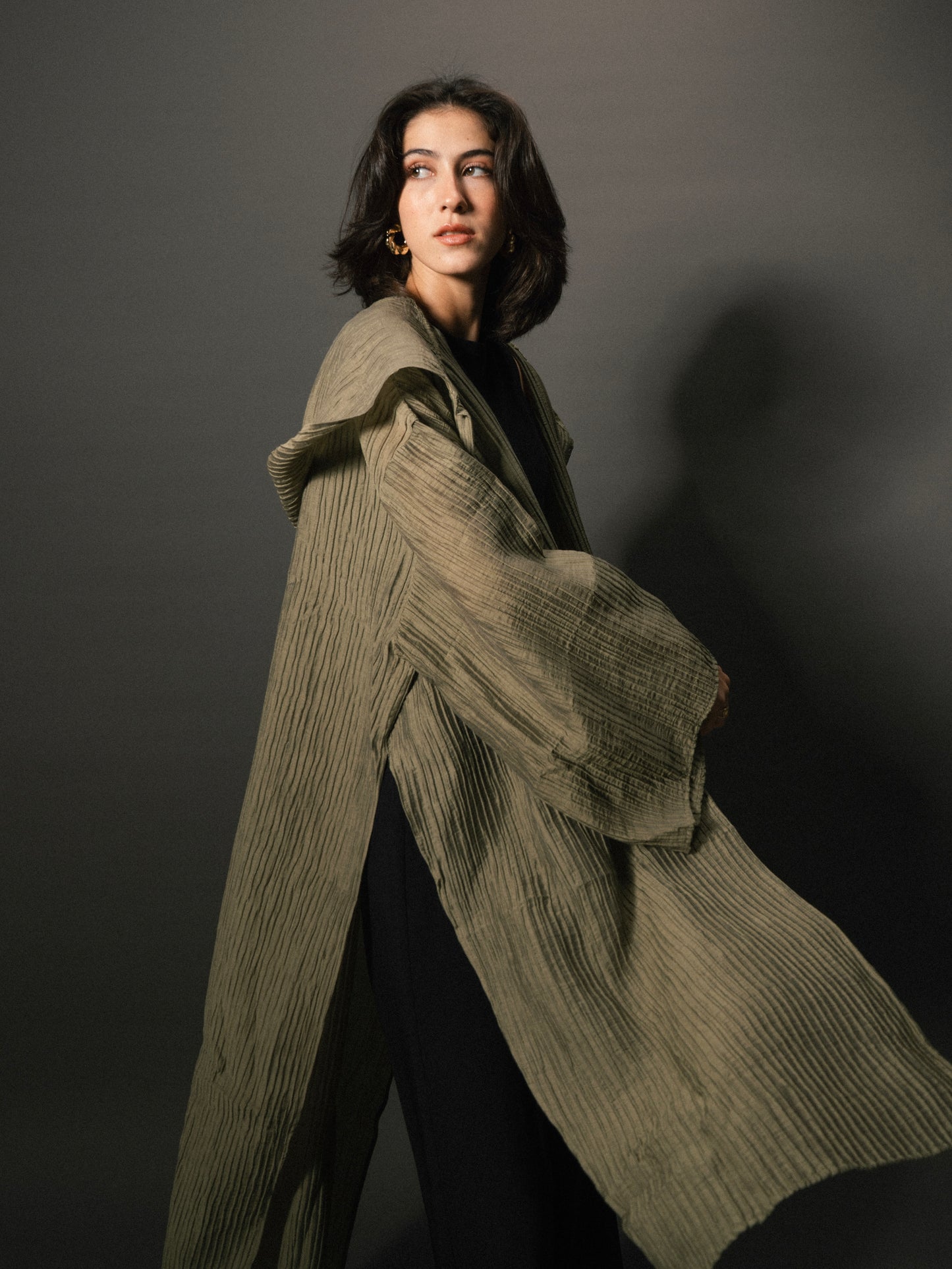 Dawn Kimono in Olive Green