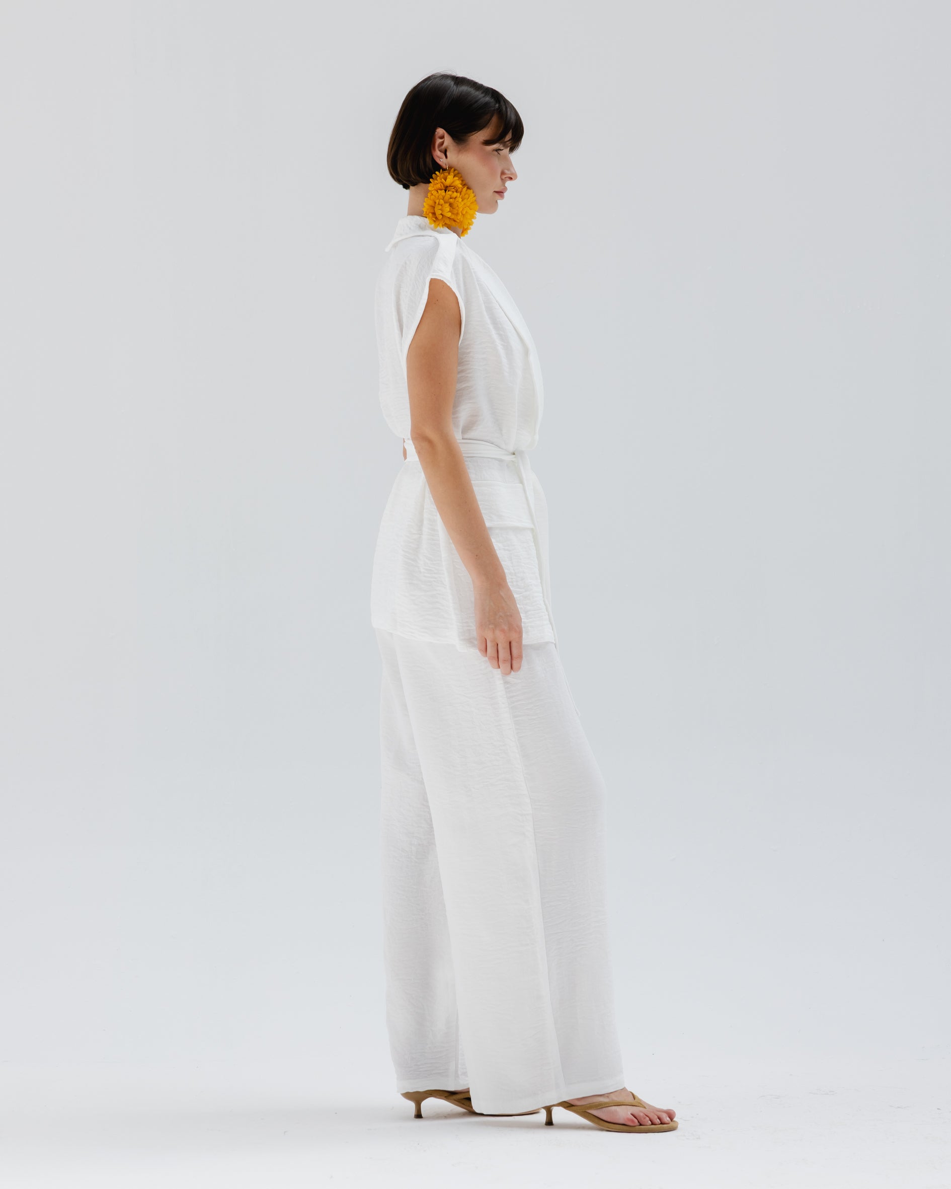 Valera Linen Set in White