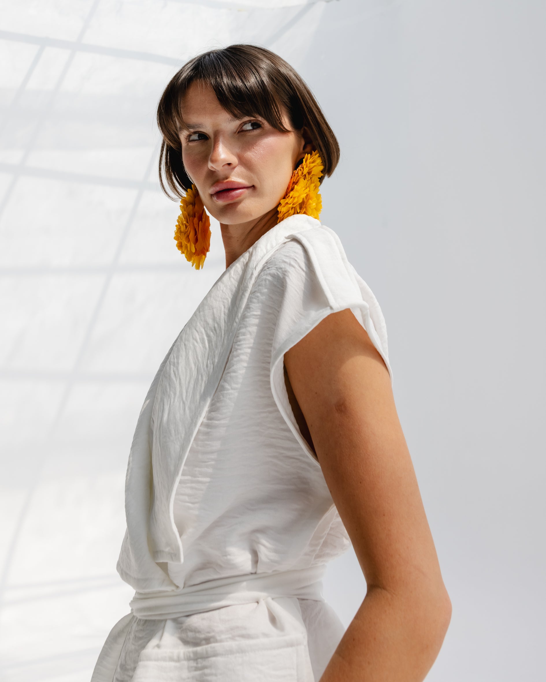 Valera Linen Set in White