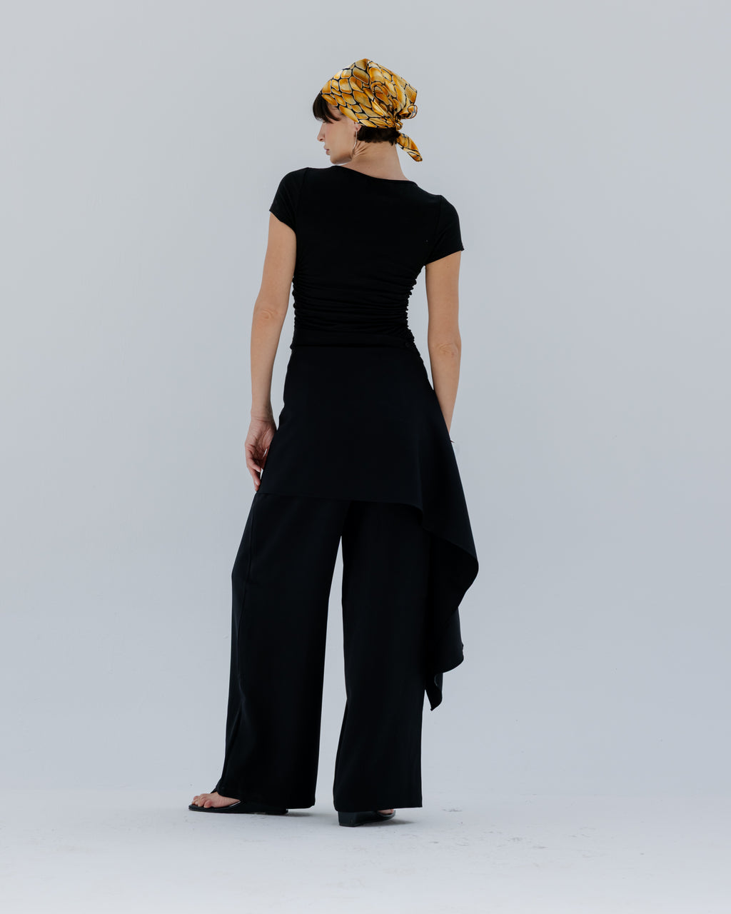 Moonveil Skirt Pants in Black