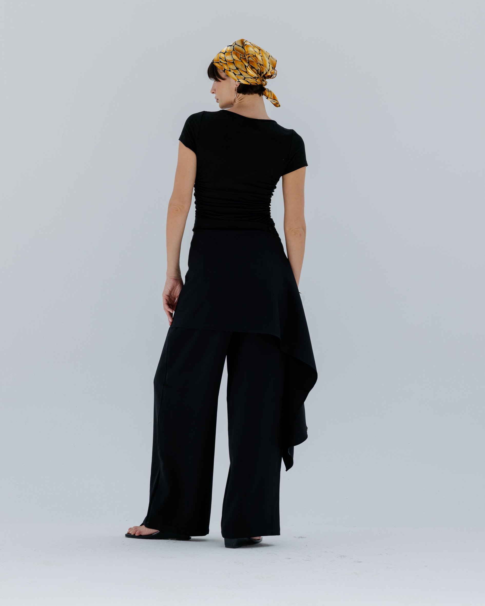 Moonveil Skirt Pants in Black