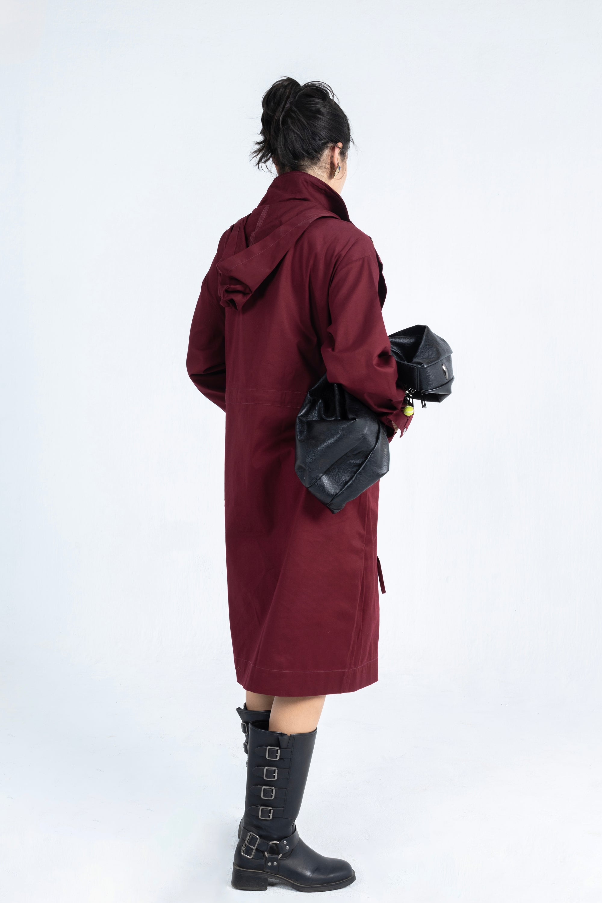 Maple Coat in Burgundy