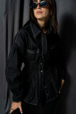 Vivid Denim Shirt in Black