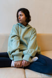 Cloudy Oversized Hoodie in Mint Green