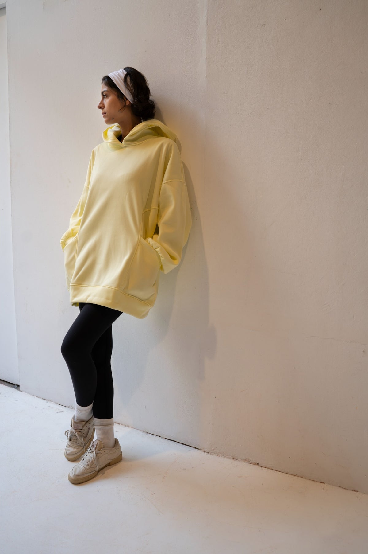 Cloudy Oversized Hoodie in Yellow