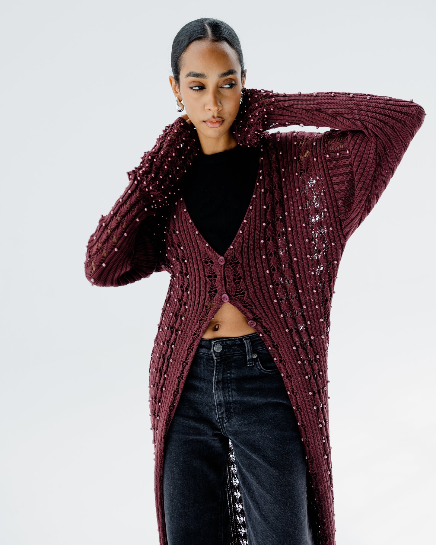 Special Edition Petalis in Burgundy - Pearls