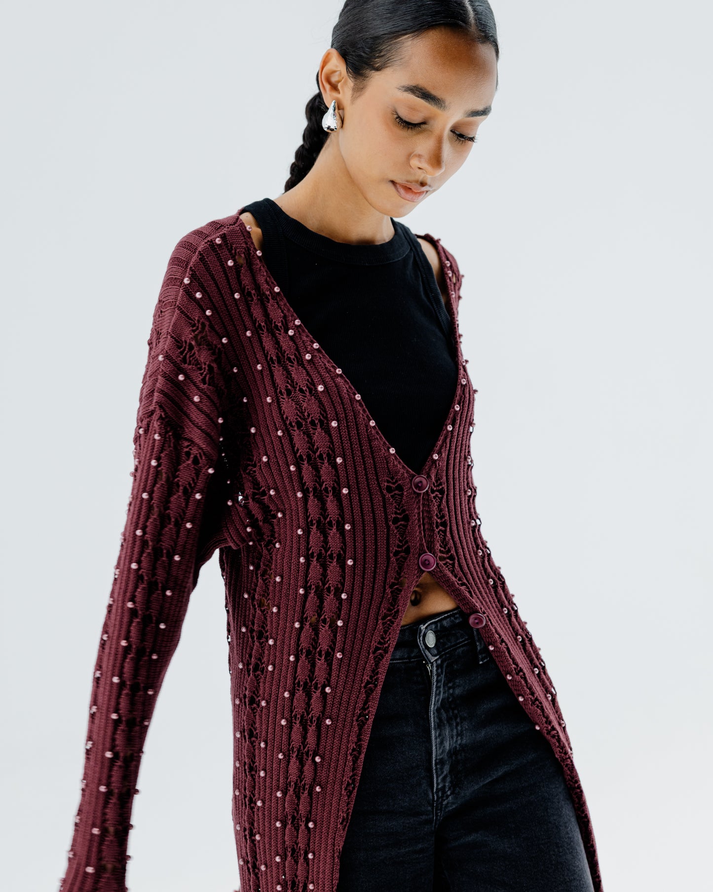 Special Edition Petalis in Burgundy - Pearls