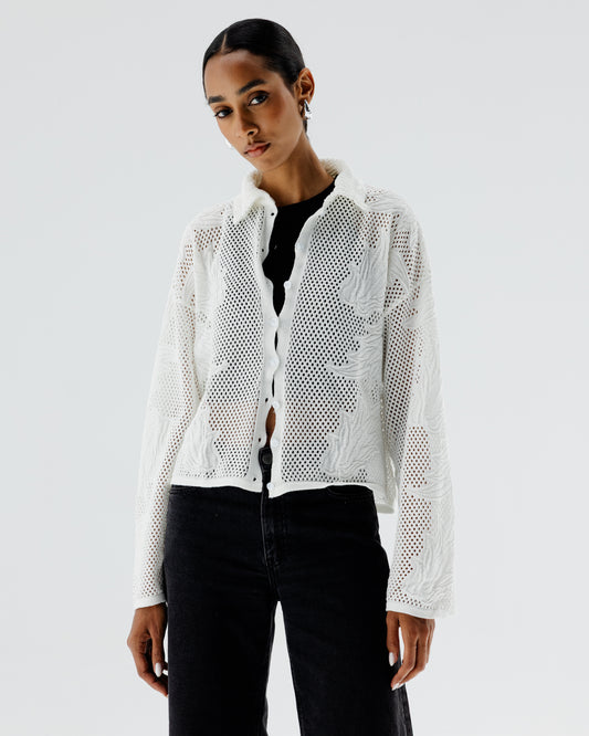 ISLA Knit Top in White