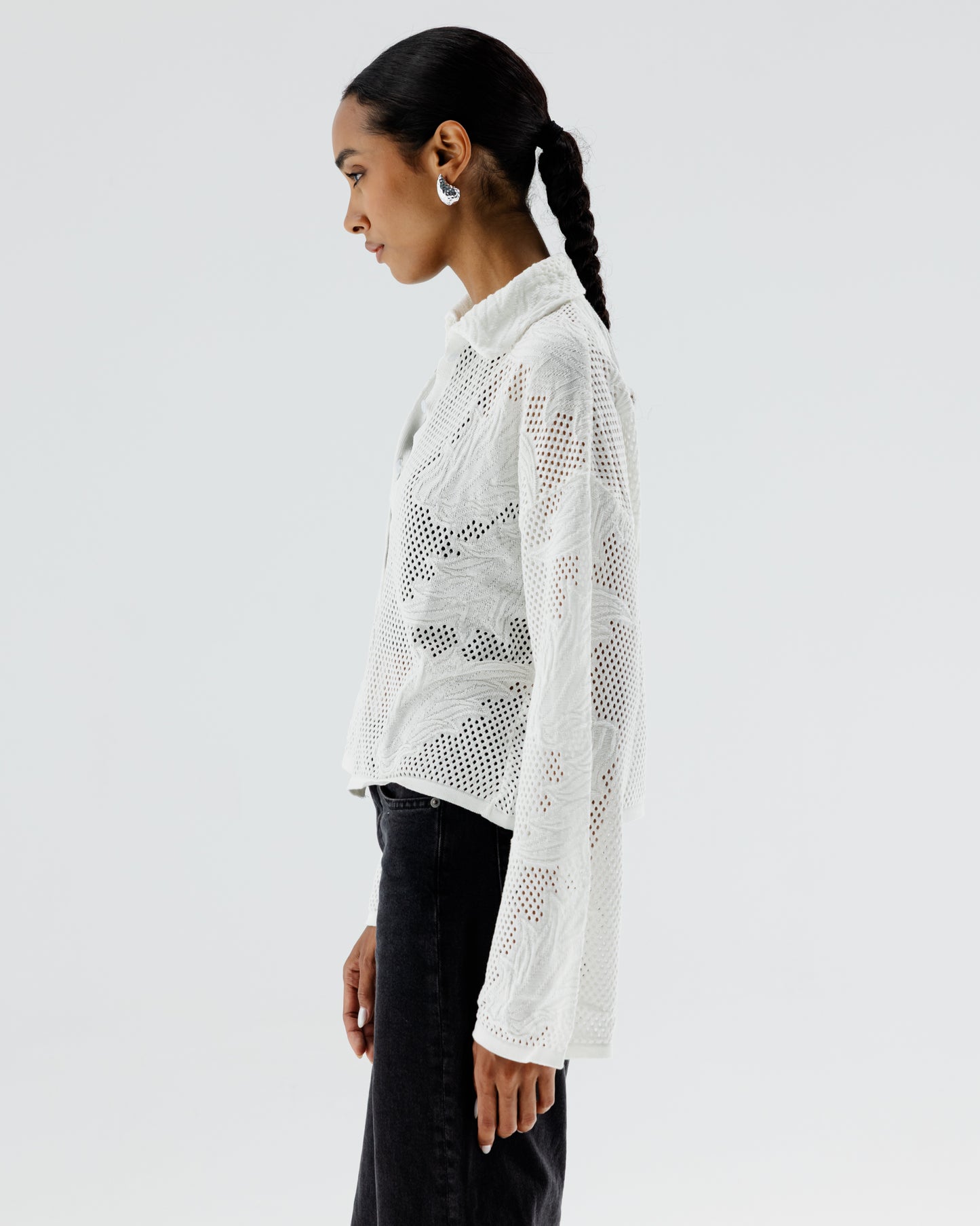 ISLA Knit Top in White