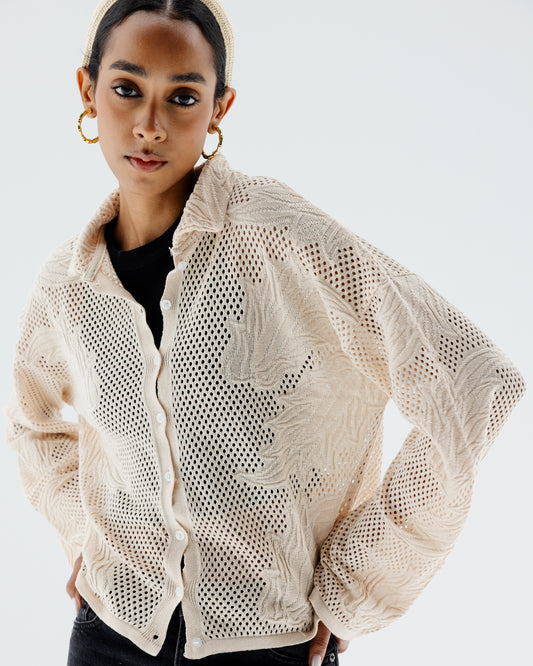 ISLA Knit Top in Beige