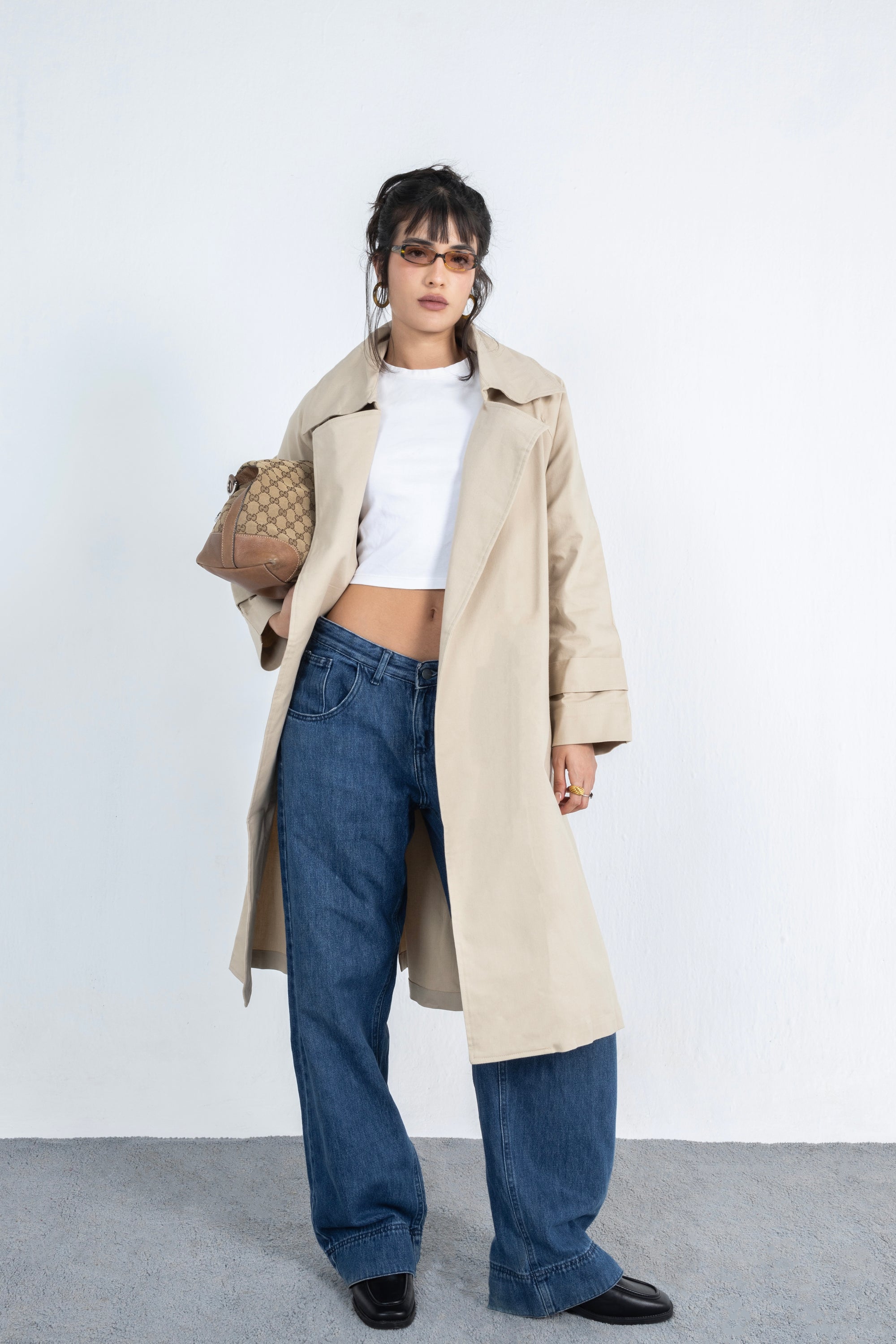 Classic Trench Coat in Beige